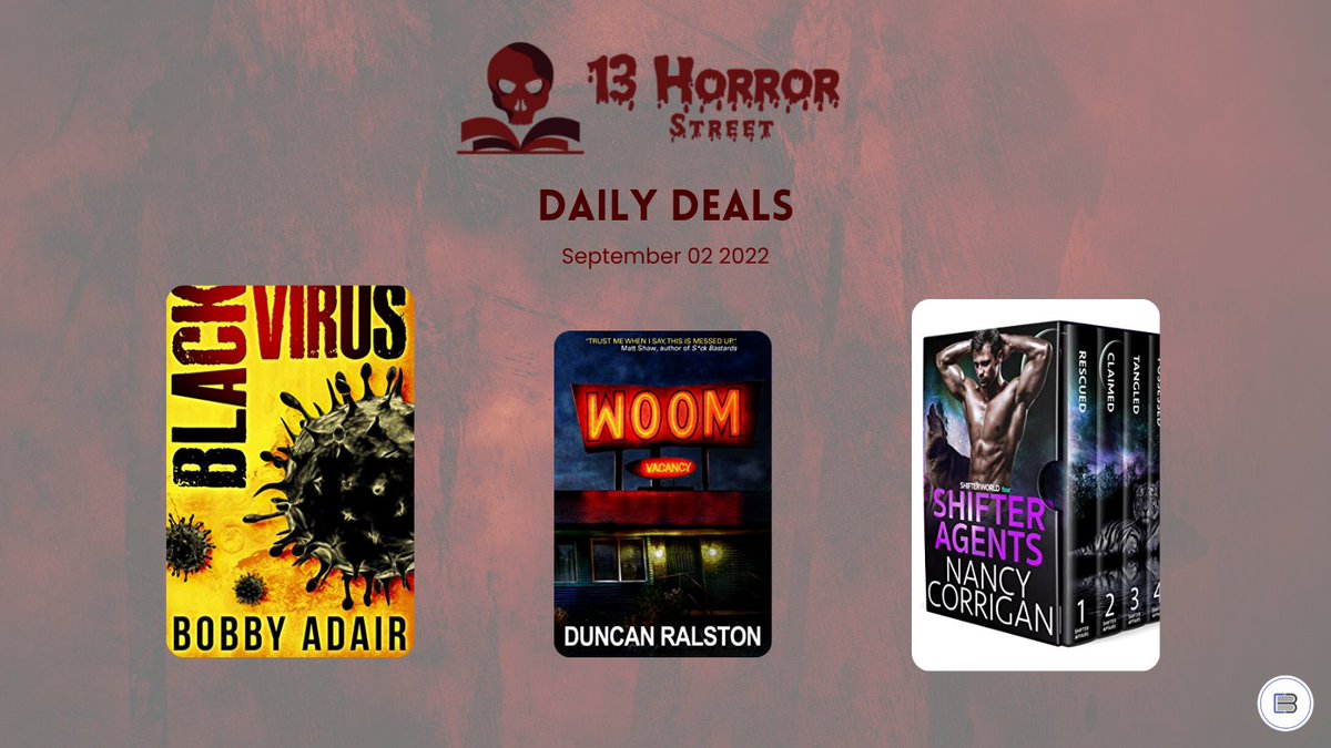 13HorrorStreet's tweet photo. Enjoy these FREE &amp; Bargain Kindle books for Friday!
https://t.co/J7gQ83MocK
#horrorauthor #thriller #horrorpaperbacks #horroraddict #readersofinstagram #instabook #instahorror #horrorwriter #b #kindle #horrormovie #horrorgram #bookreview #shorror #paperback #horrorreads https://t.co/ETQid7C0d2
