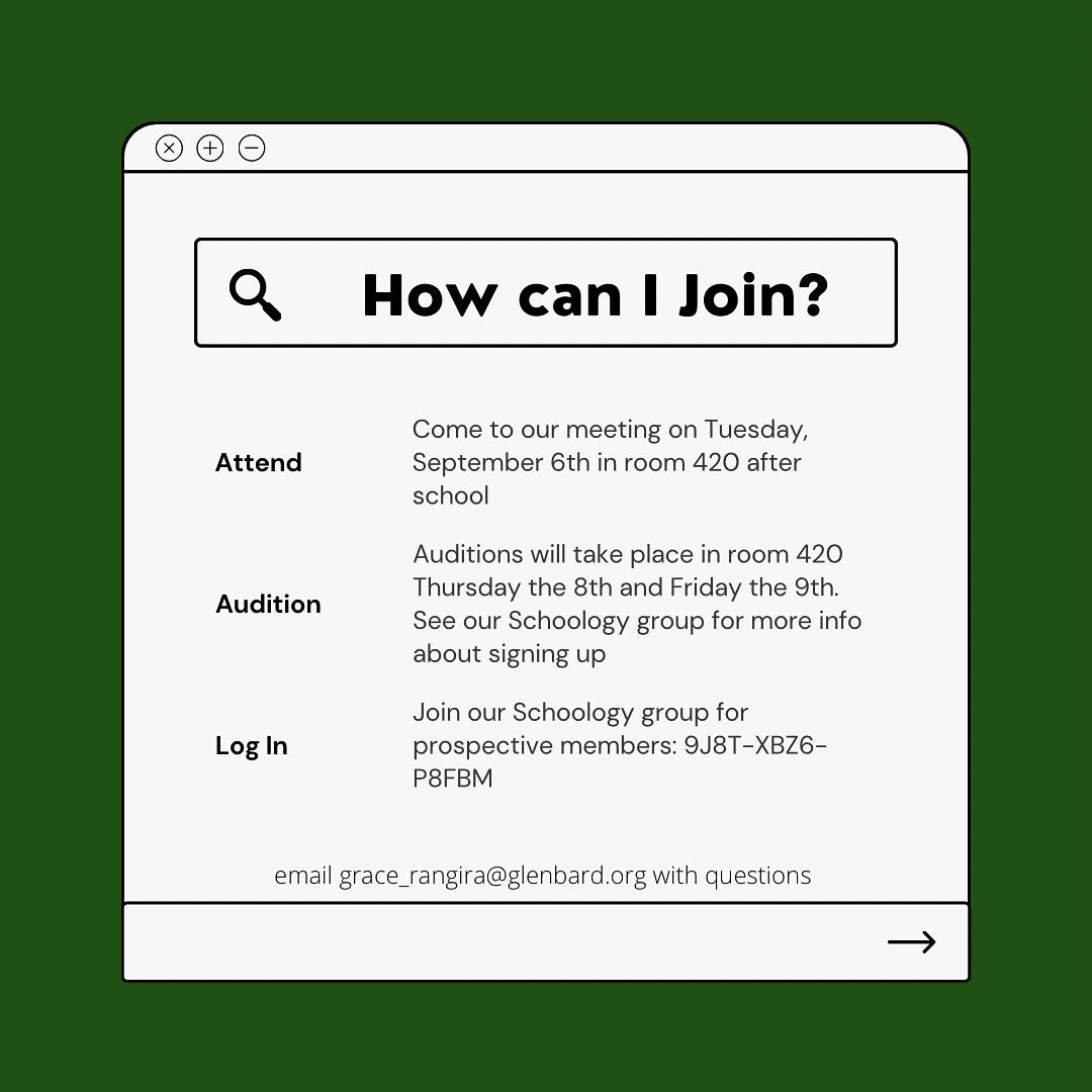 Info Meeting! Tuesday the 6th! After school!