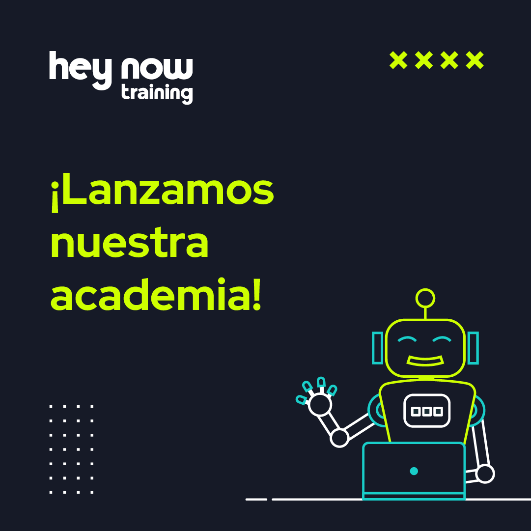heynowbots's tweet photo. ¡Tenemos una gran noticia! Lanzamos Hey Now Training, una academia para que nuestros clientes aprovechen al máximo las funcionalidades de nuestra plataforma. 

Dicen que el conocimiento es poder, y nosotros no tuvimos mejor idea que compartirlo 😋 https://t.co/cNRbxsGJGZ