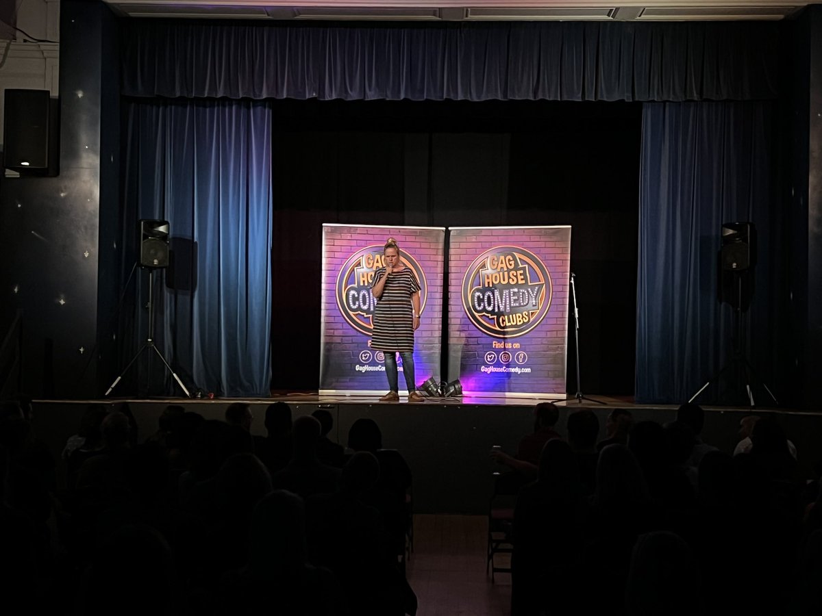 GagHouseComedy's tweet photo. The perfect host @CarolineMabey https://t.co/K7wZqNFAXG