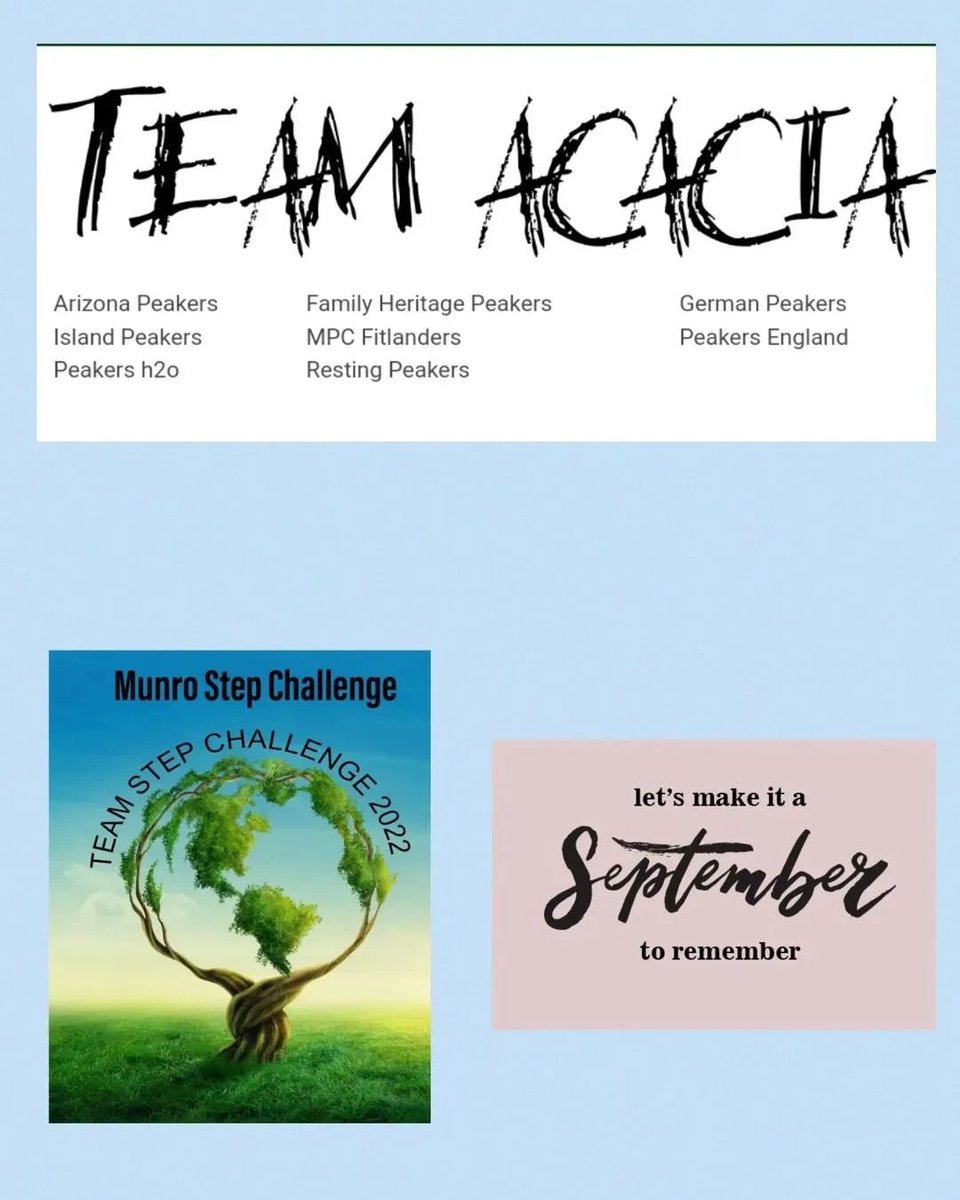 Posted @mpcfitlanders Reposted from @familyheritagepeakers Ready! 💚🌍💚🌍
#steptember #TeamAcacia #MunroStepChallenge2022