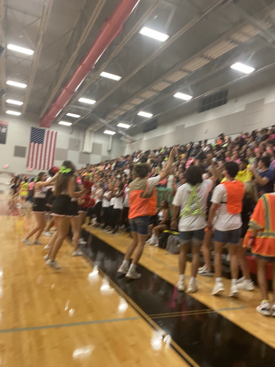 NaFo_Falcons's tweet photo. Our First Nation Ford Pep Rally since 2019 was a hit! It was great to see our students and staff pumped up and cheering 📣 #mafoyouknow #ONENATION https://t.co/ZLdVIwNtBs
