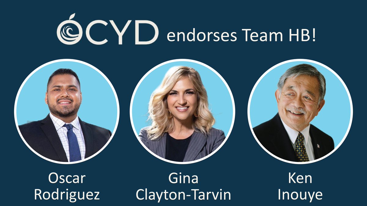 KenInouyeHB's tweet photo. Excited to announce @oscarhbcali, @gclaytontarvin, and I have been endorsed by @OCYD! #TeamHB is committed to fighting for a better world for our young people and future generations! https://t.co/Lg2vLde4R2