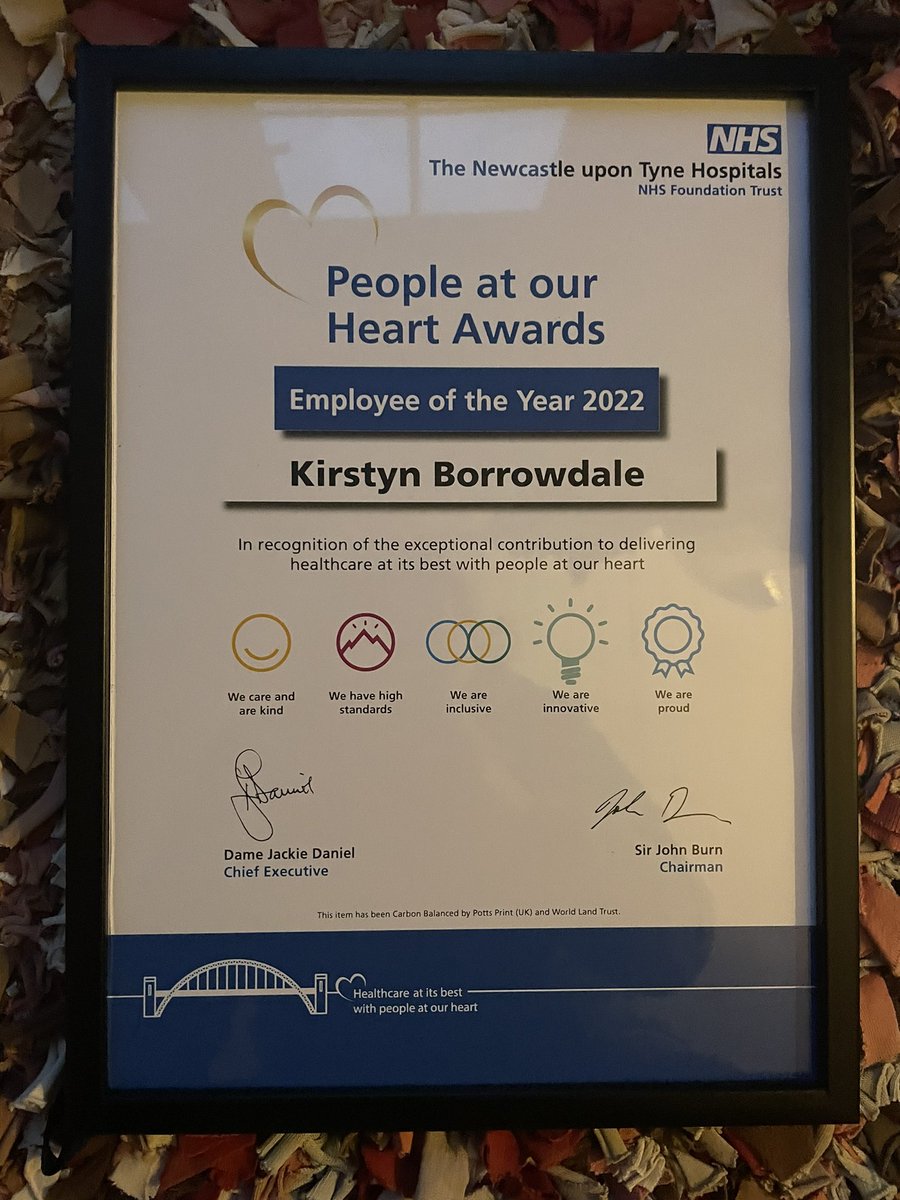 Kirstyn Borrowdale (@kb_kirstyn) on Twitter photo Actually can’t believe I have won <a href="/NewcastleHosps/">Newcastle Hospitals</a> Employee of the Year Award for 2022!!!
Such an honour to be part of the Annual people at our heart awards and to be around such inspirational people!!
Proud to represent #OT and <a href="/NcccOncology/">Northern Centre for Cancer Care - Oncology</a> Actually can’t believe I have won <a href="/NewcastleHosps/">Newcastle Hospitals</a> Employee of the Year Award for 2022!!!
Such an honour to be part of the Annual people at our heart awards and to be around such inspirational people!!
Proud to represent #OT and <a href="/NcccOncology/">Northern Centre for Cancer Care - Oncology</a>