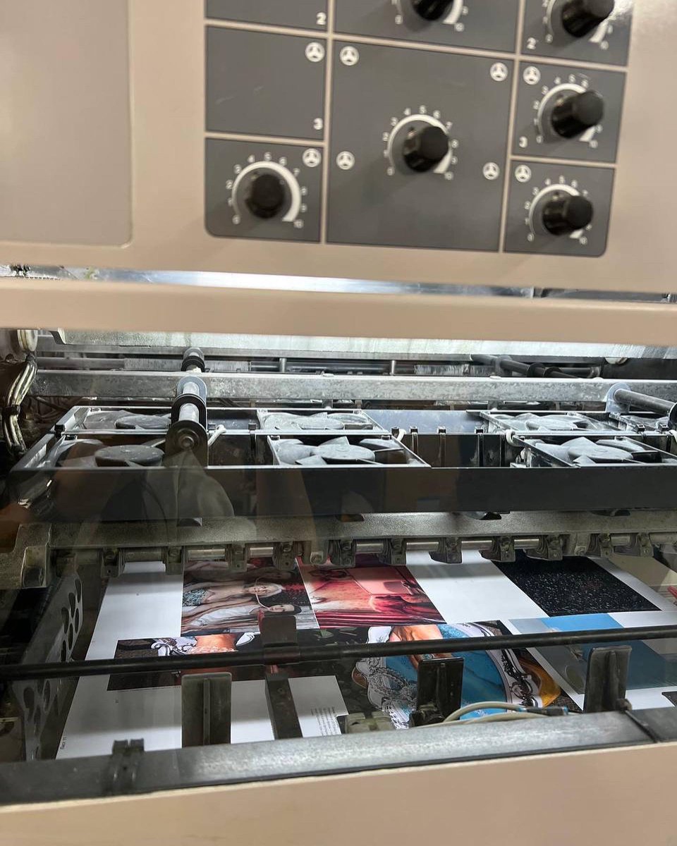 AlinaPanasenko's tweet photo. The printing of our @myphschool book, which includes the works of 60+ authors from all over the Ukraine and beyond, has started. Edition of 1000 copies, two languages — Ukrainian and English. 🫶🏼
Link https://t.co/0geS06CSM7  
curated by @melnitchenkosv 
Amazing! 💙💛 https://t.co/oHWQlsYq10
