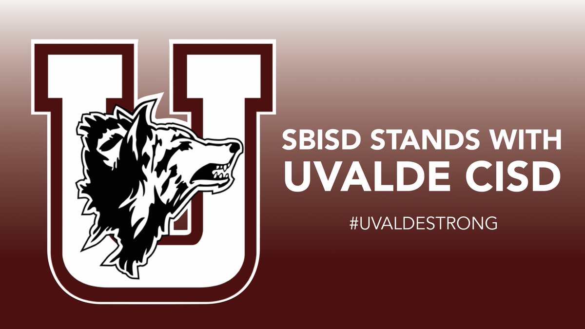 SBISD joins school districts across Texas in supporting the students, staff and families in Uvalde CISD as they return to school next week. #UvaldeStrong