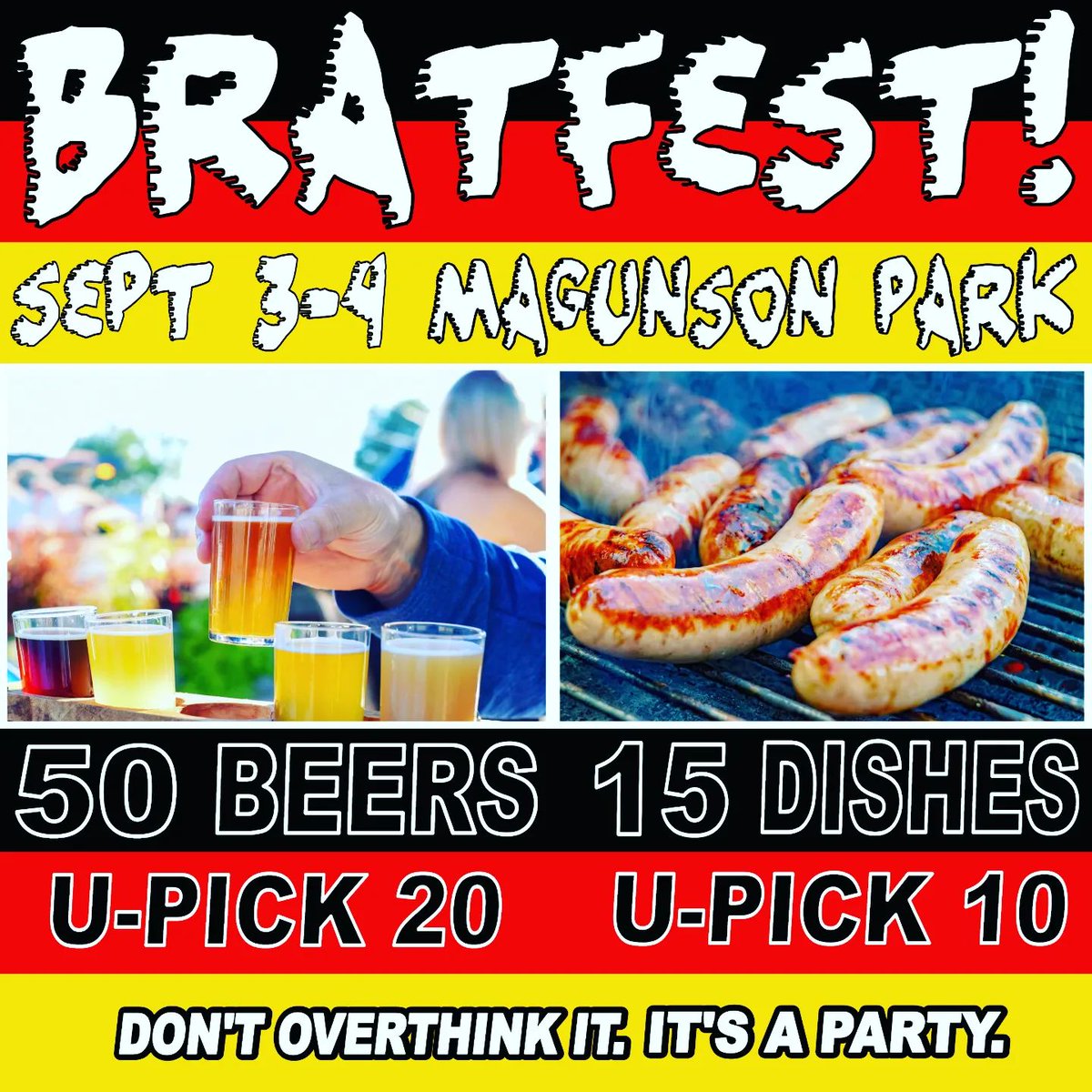 seattledot's tweet photo. Happening this Saturday and Sunday at #MagnusonPark, #BratfestSeattle is a two-day event of beer and sausages! Proceeds benefit Pet Cross, a local animal welfare org. @KingCountyMetro bus routes 62 and 75 drop you directly off at the Magnuson Park!
(4/9) https://t.co/cYEY0vuMpM