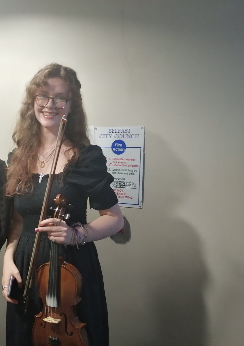 RHSMusicDep's tweet photo. Well done to Year 13 pupil Ellen Cowan who played with @uyoni this summer! Ellen plays the viola and, following a 10 day residential course at Greenmount College in August 2022, appeared at the Guildhall in Londonderry and the Ulster Hall in Belfast #rhsmusic #welovemusic https://t.co/62NZ6foHQL