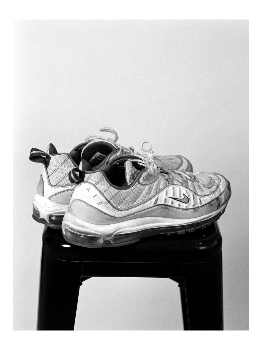Air Max 98 Summit White 💖 #mediumformat #tmax400 #filmphotography  #blackandwhite