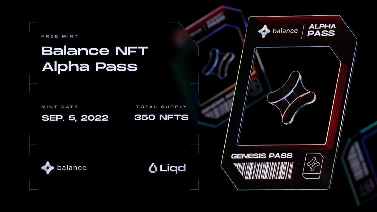 Balance_Capital's tweet photo. The Balance Pass #FreeMint will take place on the 5th of September at 6pm UTC. 📅

If you missed the #Whitelist , here is the last chance to win a spot on the reserve list.👇

https://t.co/tKQWDbso28 https://t.co/gecv034M3w