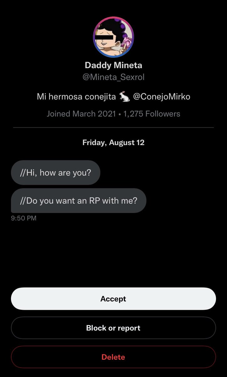 No shot creep, fuck off.