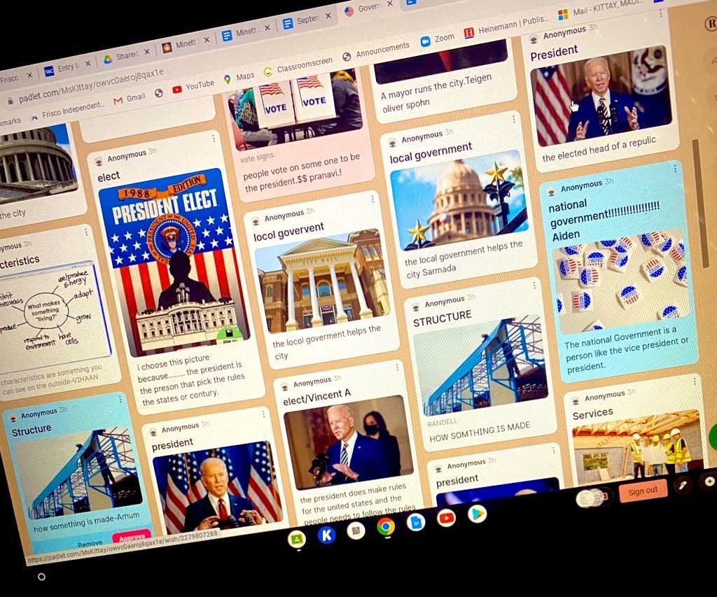 SinksInnovators's tweet photo. Students designed an interactive word wall for our physical properties of matter unit in science. Check out our digital word wall using @padlet to showcase student learning over the structure of government! @MinettElem #Minett3rd @JEFlemmer @mooreka84 https://t.co/KE8uTRVQ0y