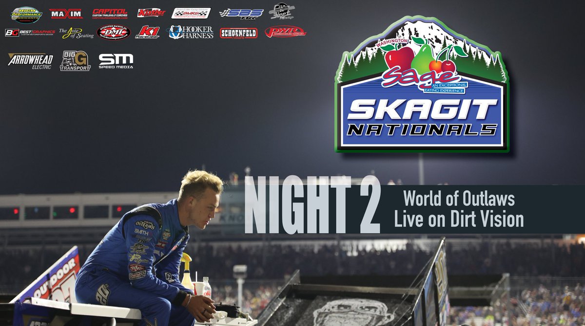 NoahGass20G's tweet photo. IT’S RACE DAY!
Night 2 of 3 for the @SageFruit #SkagitNationals with the @WorldofOutlaws.
Watch live on @dirtvision at 9:15pm ET or follow on the @MyRacePass App.
#SpeedMedia https://t.co/ojjLVnVLRQ