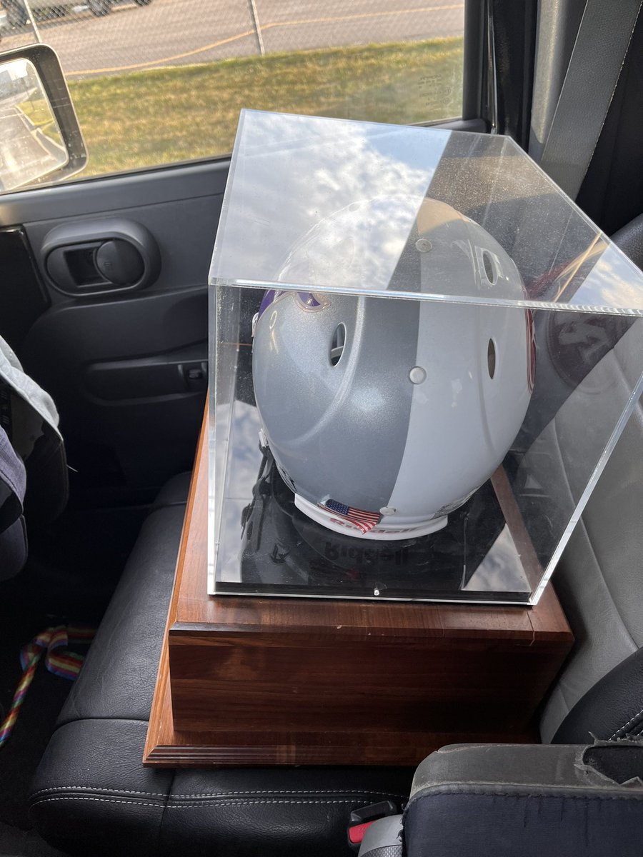 NilesWestAAD's tweet photo. The traveling trophy is en route to Niles Northβ¦where it spends the next year will be determined tonight! Letβs go Wolves! #wolfpackmentality #utw #comeonyouwolves https://t.co/ksefuwGRX4