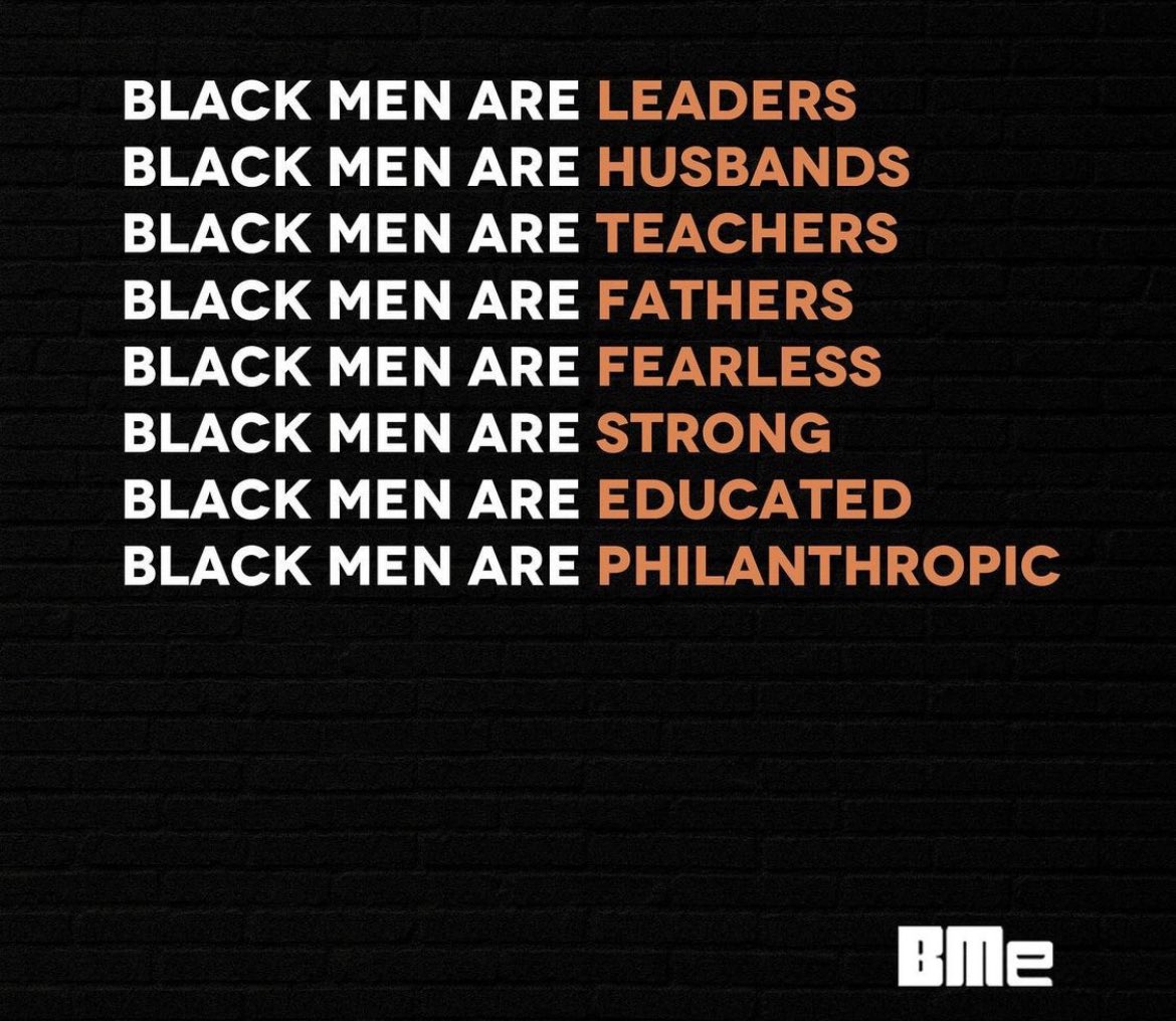 BMeCommunity's tweet photo. Comment a “✊🏾” in support of all the phenomenal black men you know.
Black men are flourishing in America today! Black men are providing for their families and communities, obtaining degrees, founding companies and building generational wealth.
Share this post!
#BMeCommunity https://t.co/Crar4qJZhq