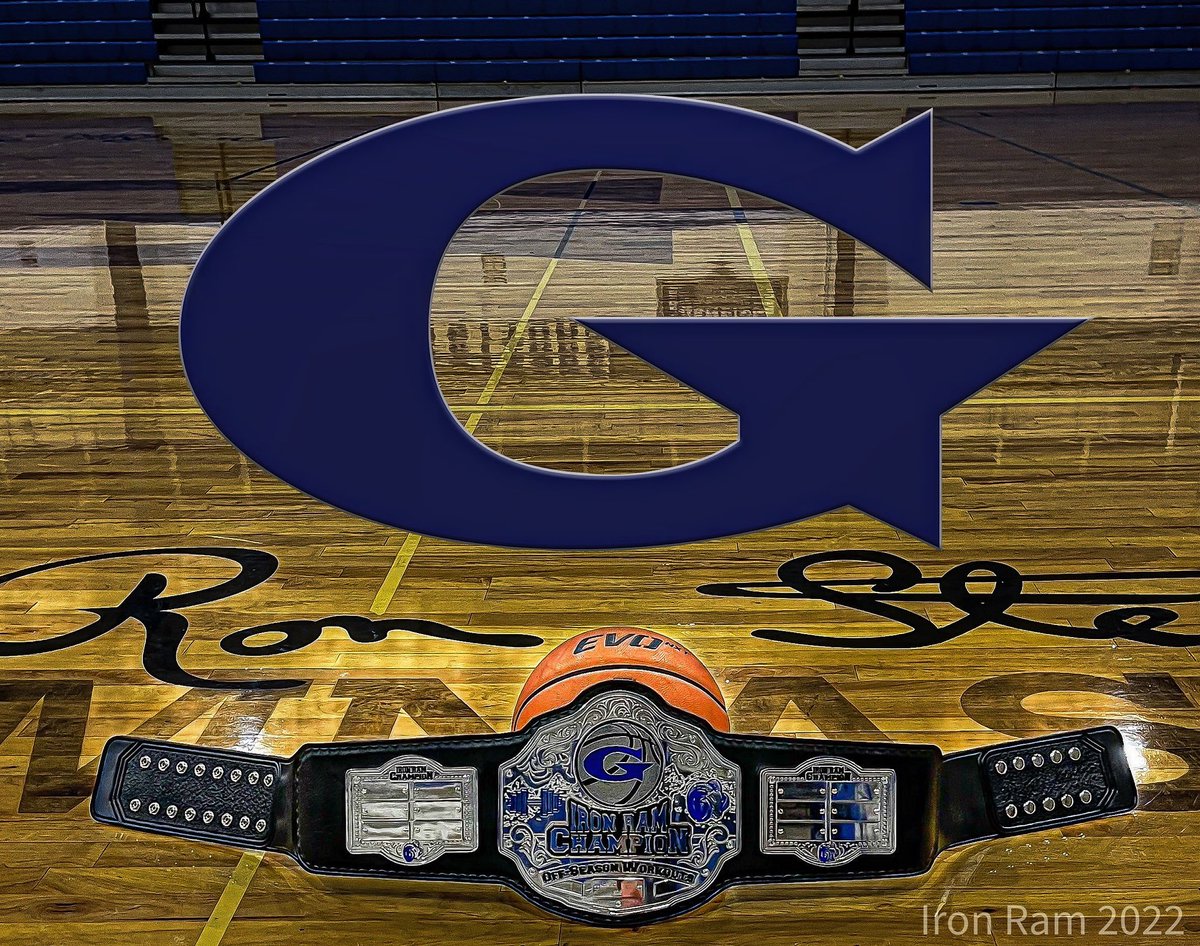GCARamsMBB's tweet photo. Almost time to give out the Iron Ram belt. It’s a close competition right now. #toughness #Rams https://t.co/2R5TyWiCHm