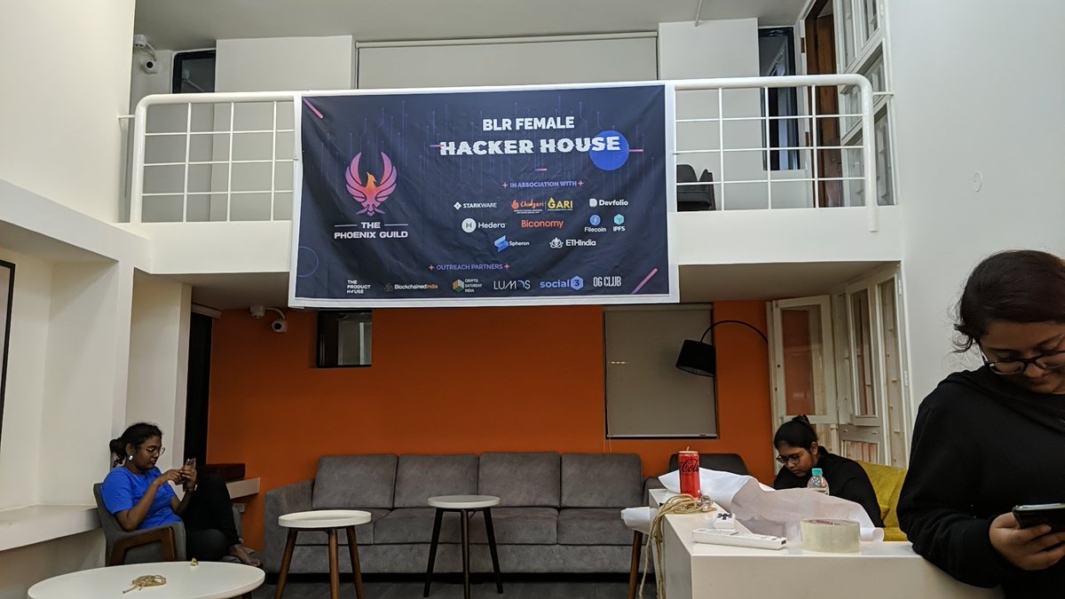 gyanlakshmi's tweet photo. It's happennnninnngggg .. the first ever web3 female hacker house in India ๐ฎ๐ณ๐ฎ๐ณ ! Already a bunch of female #buildoooors are here - excited to meet the rest tomorrow morning โบ๏ธ
Will be a GM indeed @PhoenixGuildHQ
#notyourcryptobro #tpghackerhouse https://t.co/MLC51YKbVC