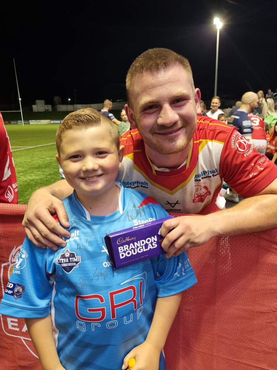 When Jake wants to buy his favourite player a present <a href="/brandondouglas3/">Brandon Douglas</a> <a href="/SheffieldEagles/">Sheffield Eagles</a> <a href="/HawksARLFC/">Sheffield Hawks</a>