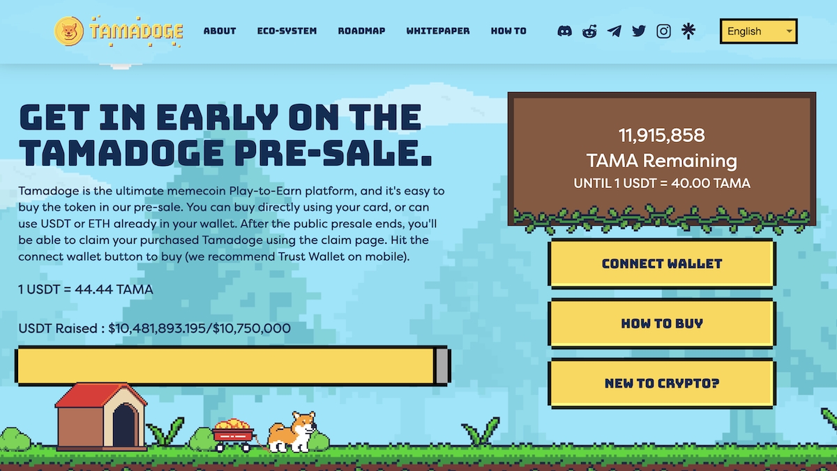 coinyar's tweet photo. Tamadoge Meme Coin Presale Beats STEPN – Raises More Than $10 Million in 4 Weeks
Play-to-Earn (P2E) game Tamadoge is cond...
https://t.co/eq5OZNP8yJ
#Coinyar.com #Cryptonews https://t.co/zORwr712dn