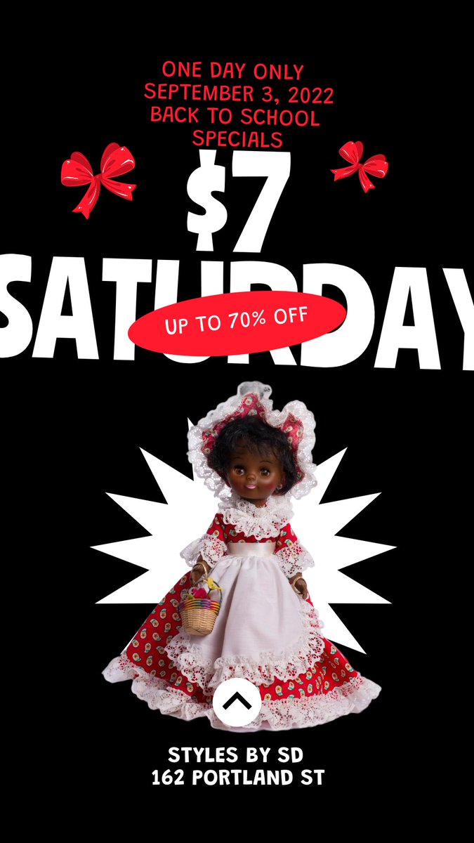 Come and see 👀 what's on special! Ask about a back to school gift bag for your child returning to school.  One gift bag per purchase.  While supplies last. <a href="/everybody/">everybody</a> drop in to Styles by SD 162 Portland St.  One day only.  September 3rd 2022 Time 10am- 3pm