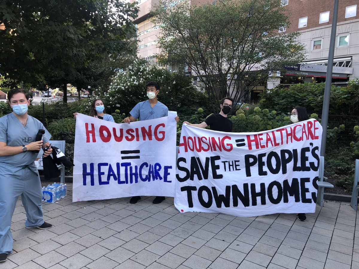 Penn students, healthcare workers, and doctors in-the-making are joining the fight. STOP GENTRIFICATION! 
#PeoplesTownhomes
#AffordableHousing