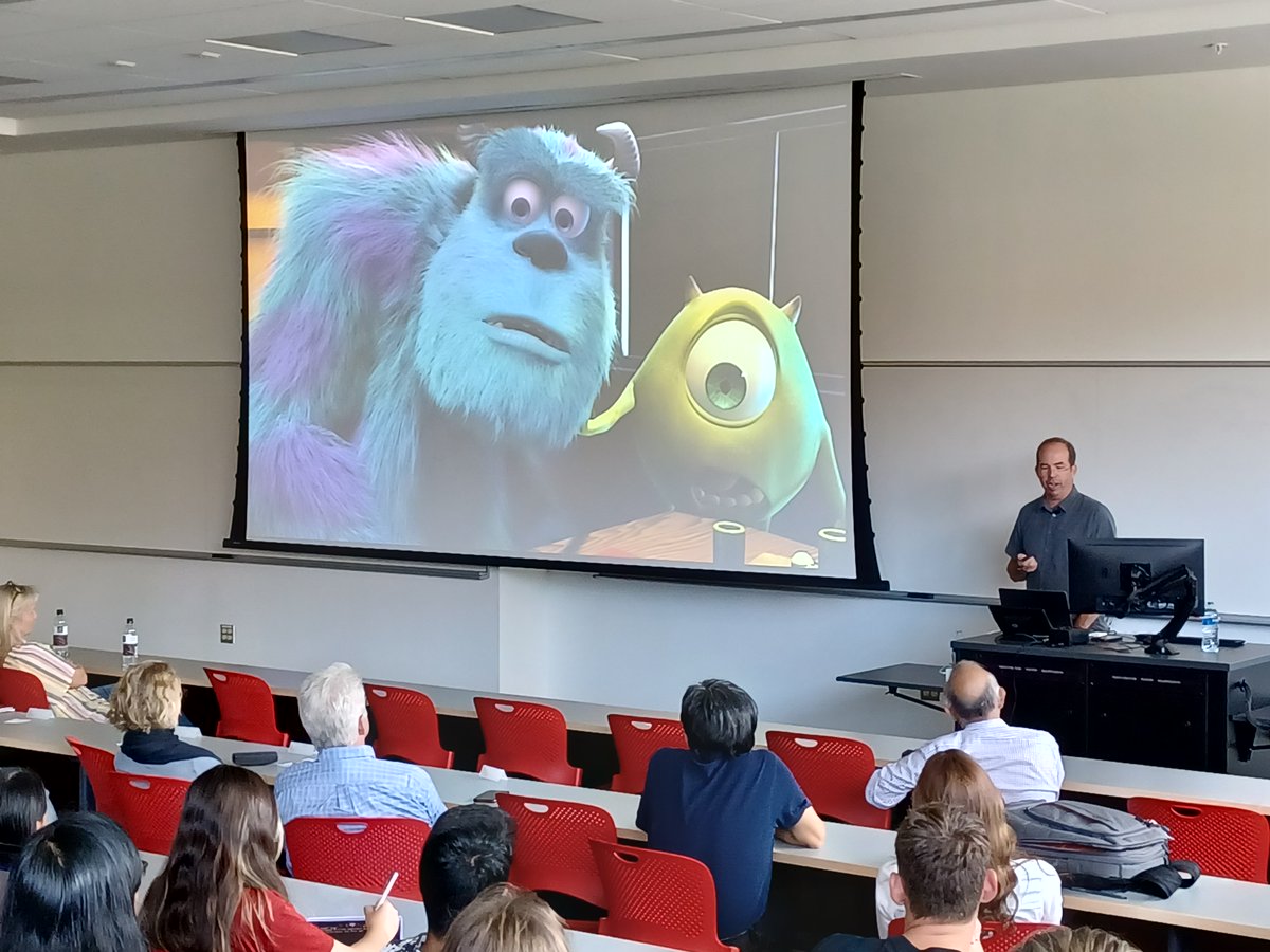 What a pleasure to have alumnus <a href="/StephenFMay/">Steve May</a>, <a href="/Pixar/">Pixar</a> CTO, on campus today to chat with students about his Buckeye roots, how some of our favorite animated films were made &amp; the many career paths in computer graphics 🎬🖥️