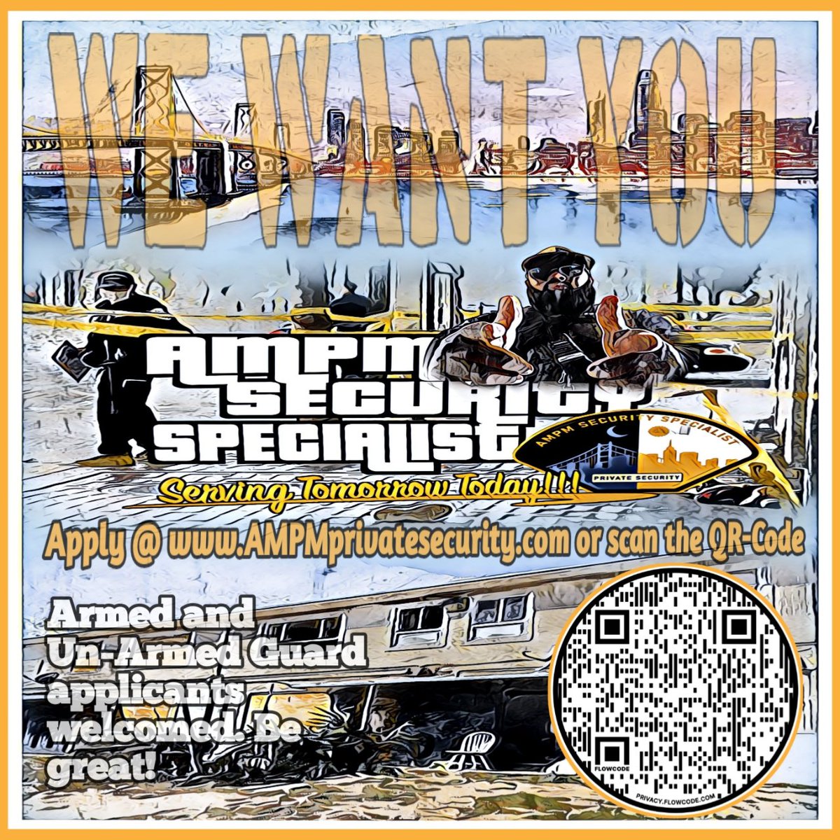 SecurityAmpm's tweet photo. #fyp #security #employment #privatesecurity #Armed #Unarmed https://t.co/ho89bBTiUb