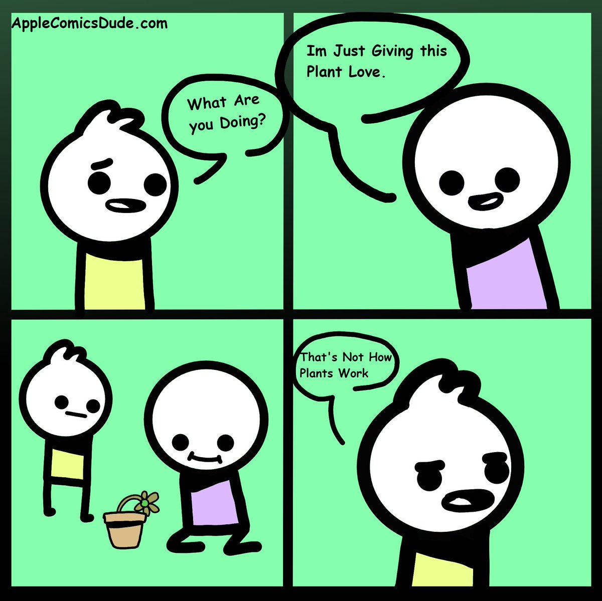 AppleComicsDude's tweet photo. How To Grow Plants Wrong
#plants #GoodJobEp4 #Jobs #popular #comics #funny #humor #tumblr https://t.co/AqmJeoOnmh