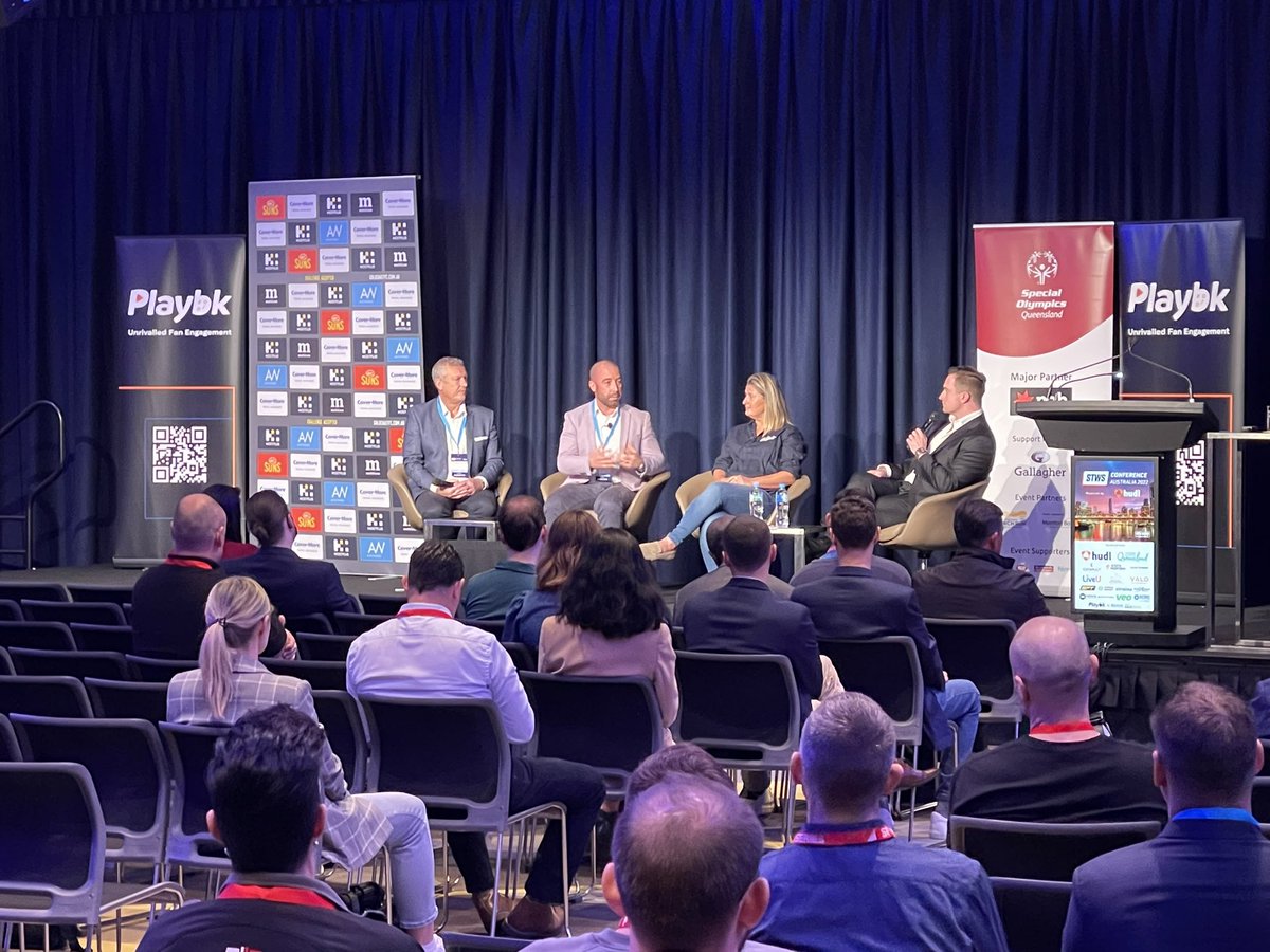 Playbksports's tweet photo. Thank you @SwimmingAUS &amp; Jess Corones for joining our #STWS panel discussion talking tech, data and how #AWS is powering high performance. @sportstechws https://t.co/ZCZdrS2Scg