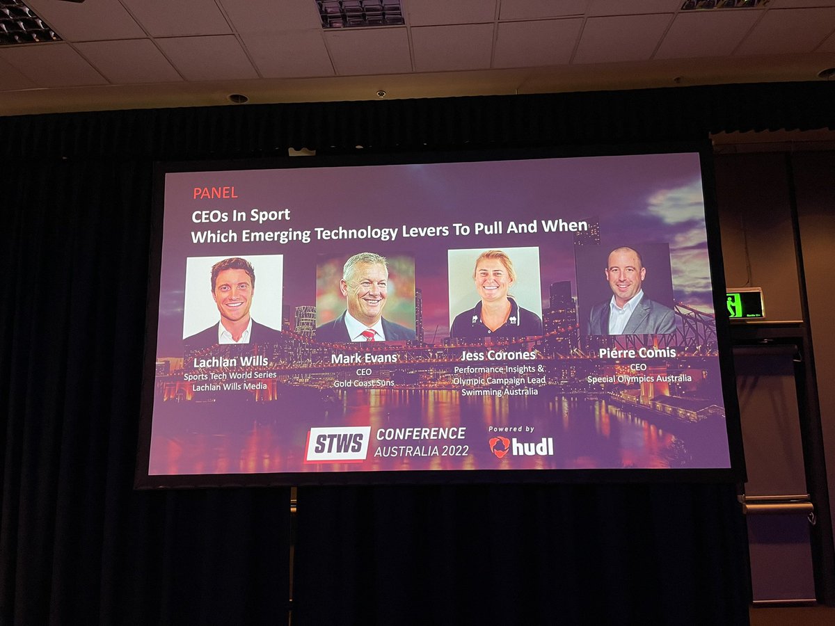 Playbksports's tweet photo. Thank you @SwimmingAUS &amp; Jess Corones for joining our #STWS panel discussion talking tech, data and how #AWS is powering high performance. @sportstechws https://t.co/ZCZdrS2Scg