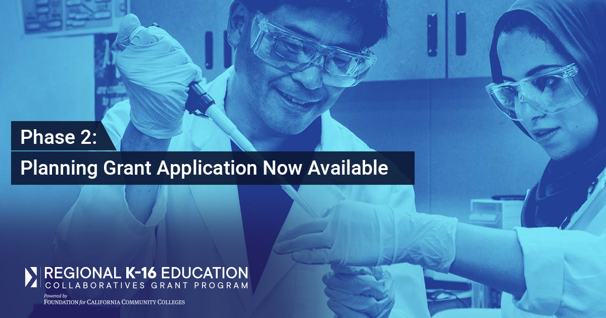 FoundationCCC's tweet image. The Regional K-16 Education Collaboratives Grant Program Phase 2: Planning Grant application is now available! The program streamlines #equitablepathways from high school to postsecondary education and into the #workforce.
Information can be found here: bit.ly/3KGudAf