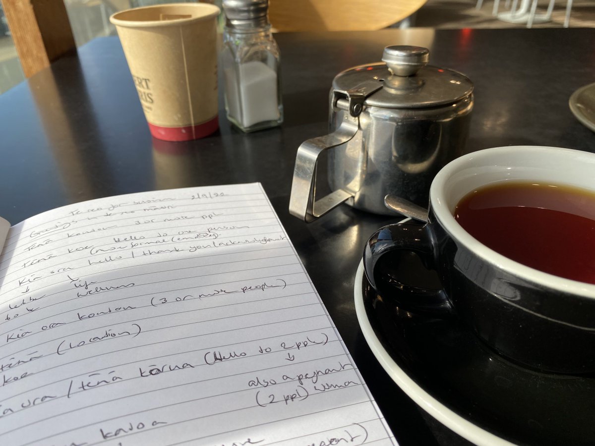 BiograView's tweet photo. Having a kapu tea with my notes after reconnecting with my te reo Māori at the Chamber of Commerce. Perfect in time with the I am Hana project mural, a work in progress at the back of the Puke Ariki building.  #harmony #IamHanaproject #kaputea #languag

https://t.co/h6d3B8TGmB https://t.co/bgcUM3waNR