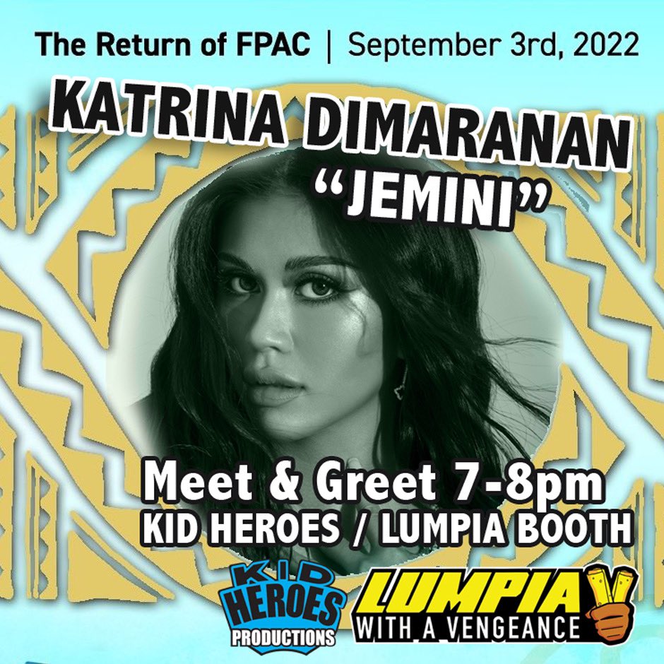 LumpiaMovie's tweet photo. ECSTATIC to be a part of @FilAmARTS's 28th #FPAC2022 this Sat, Sept 3, 4-10 PM #LosAngeles FREE Admission!
Visit our @KidHeroes #LumpiaWithAVengeance booth W/ @Trina_Dimaranan Abe Ubaldo, Kristoffer Tolentino
#filamarts #fpac2022 #fpac2022abante #levittpavilionlosangeles https://t.co/finsqdM0pj