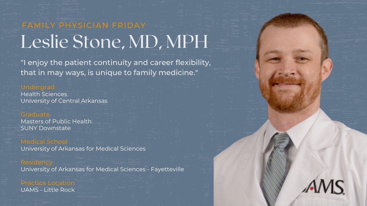 It’s #FamilyPhysicianFriday! Dr. Stone is our #FMIG faculty sponsor &amp; Director of FM Medical Student Education. 
#familymedicine #familymedicineisthebestmedicine