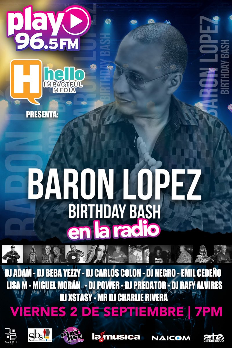 djpredatorpr's tweet image. Esta noche estoy con estas bestias en los platos, celebrandole el cumpleaños a #BaronLopez por el 96.5 fm. 

@djbaronlopez88 
@play96fm

#RealDjsMatter

#DjPredator
#PapoTieneLaRespuesta