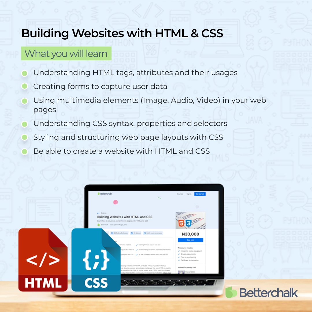 BetterchalkApp's tweet photo. Want to learn how to create interactive and engaging web experiences?

Look no further!
Our new "Frontend Web Development" learning path [https://t.co/7b06nLHOpG] will educate you on:
.
.
.
{1/2}
#Betterchalk #FrontendWebDevelopment https://t.co/50EXro3afH