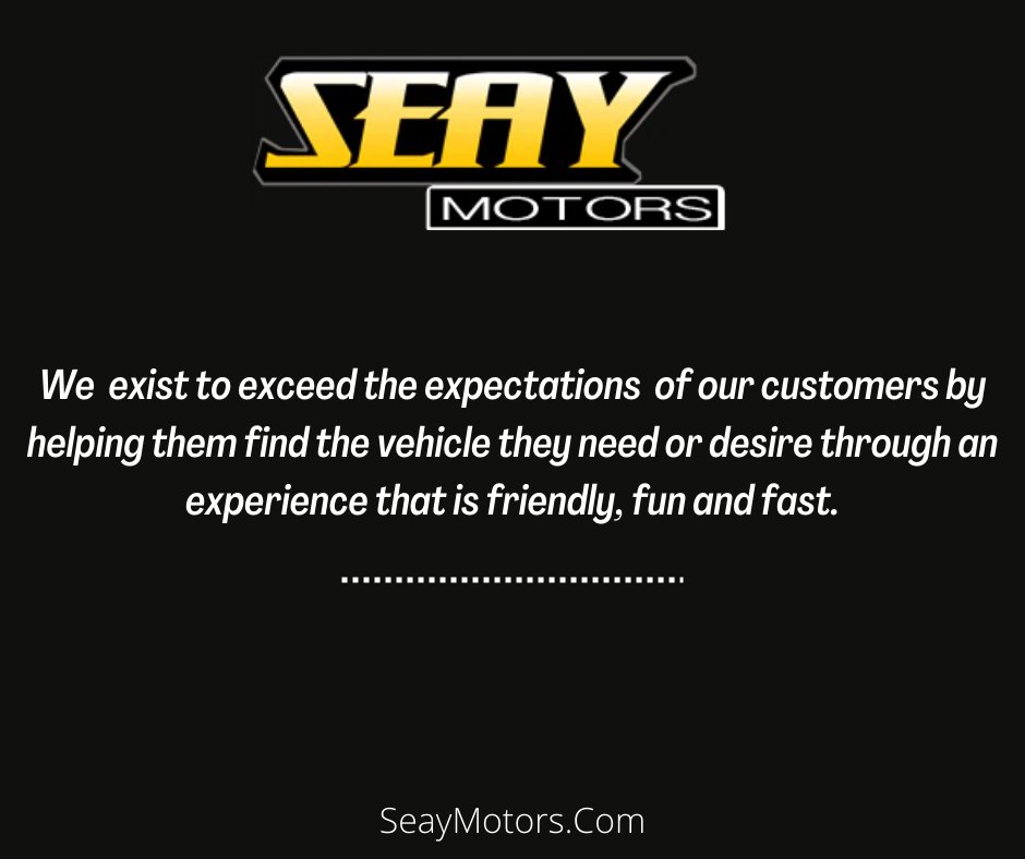 Seay_Motors's tweet photo. Guiding you every step of the way through the car buying process, Seay Motors values and appreciates our customers for choosing us to do business with!

 #thankyou #seaymotors #purpose #mayfield #weappreciateyou https://t.co/c7jPYrHBkA