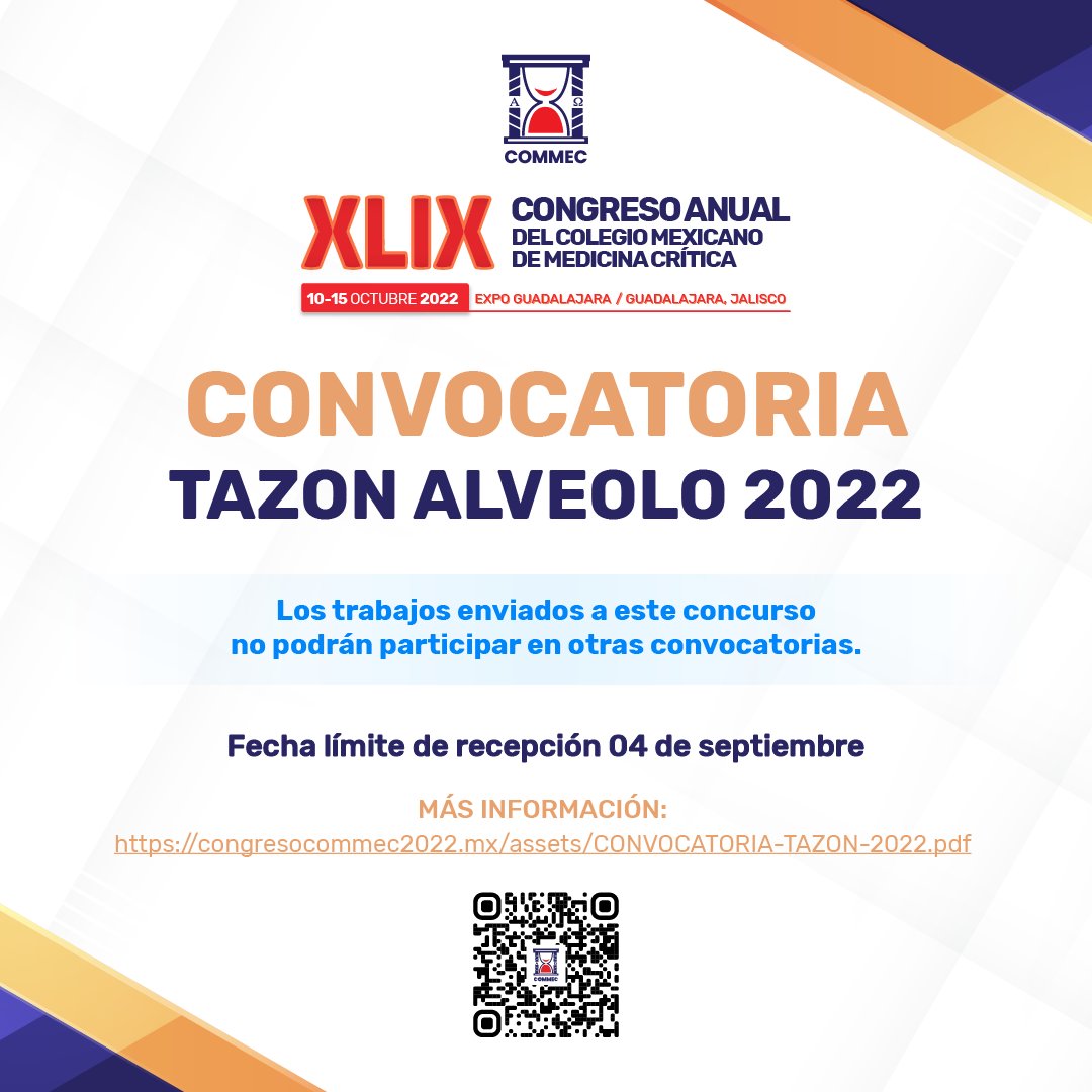 CommecOficial's tweet photo. ¡Participa en el TAZON ALVEOLO 2022! 
📅 Fecha límite de recepción de trabajos 4 de septiembre de 2022
Consulta la #convocatoria completa en https://t.co/VVxVMvpfIi https://t.co/PQKWE5pqY7