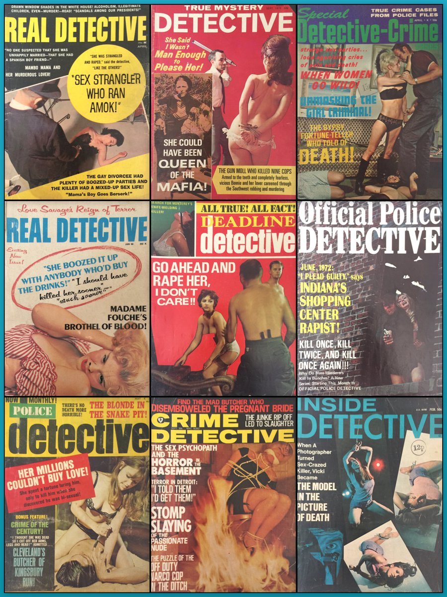 Early 1970s US Pulp Detective Magazines
