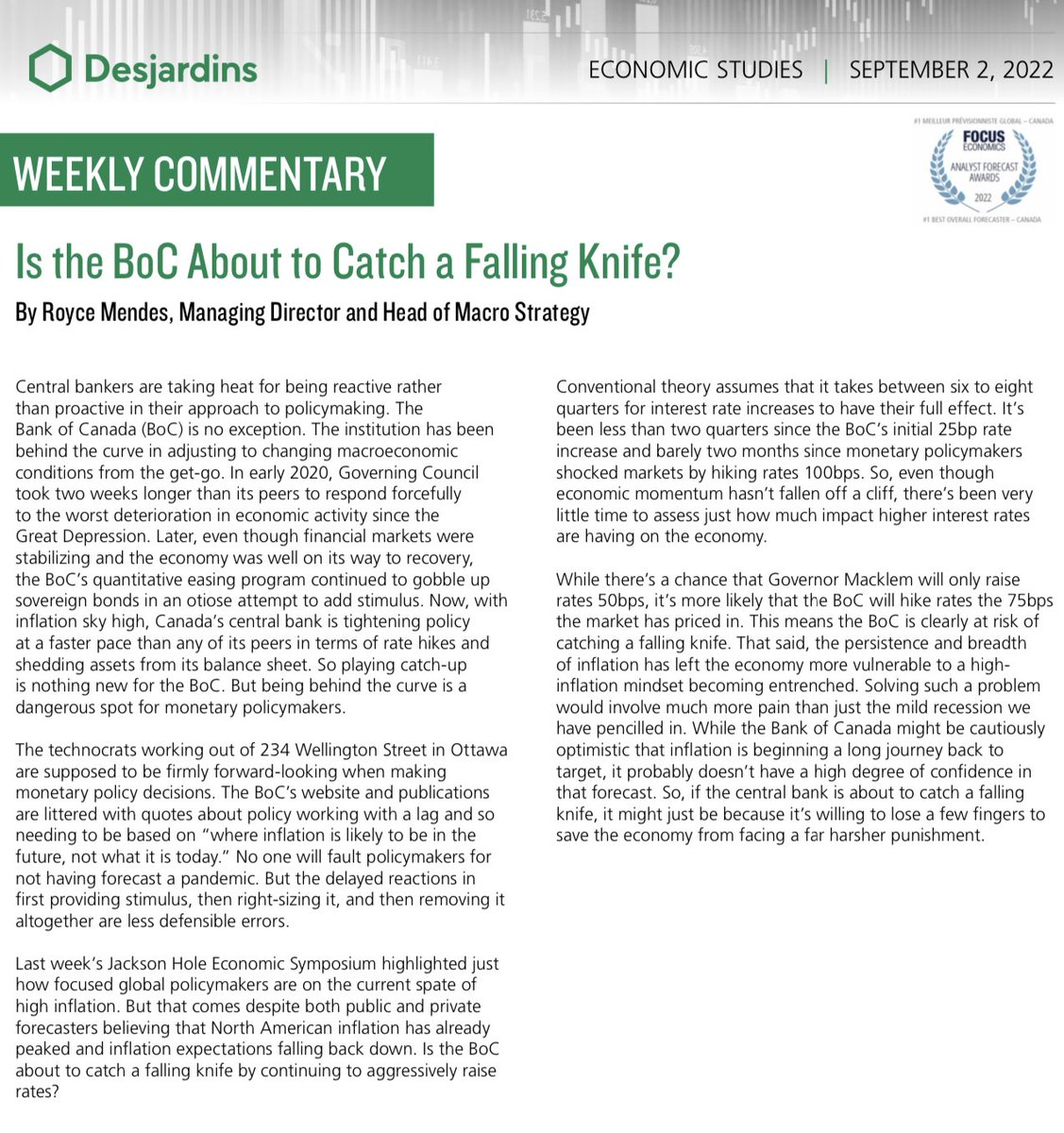 JJ (@jimmyjean177) on Twitter photo Is the Bank of Canada About to Catch a Falling Knife?
To prepare for next Wednesday’s <a href="/bankofcanada/">Bank of Canada</a> announcement, make sure to read <a href="/RoyceCMendes/">Royce C. Mendes</a>’s thoughts in our <a href="/DesjardinsGroup/">Desjardins Group</a> Weekly Commentary.
desjardins.com/ressources/pdf… Is the Bank of Canada About to Catch a Falling Knife?
To prepare for next Wednesday’s <a href="/bankofcanada/">Bank of Canada</a> announcement, make sure to read <a href="/RoyceCMendes/">Royce C. Mendes</a>’s thoughts in our <a href="/DesjardinsGroup/">Desjardins Group</a> Weekly Commentary.
desjardins.com/ressources/pdf…