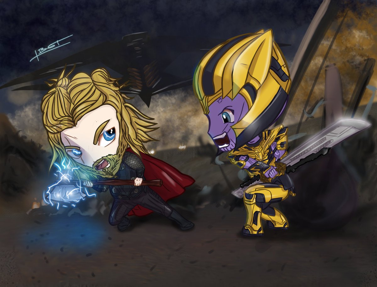 Lobogarto's tweet photo. @thorofficial y @Thanos en un enfrentamiento,  #fanart en #ilustración #digital #Marvel #avengers #AvengersEndGame #dibujo #dibujodigital #digitalart #digitaldrawing #DigitalArtist #ilustracion #arte https://t.co/L1uFWU9Fvd