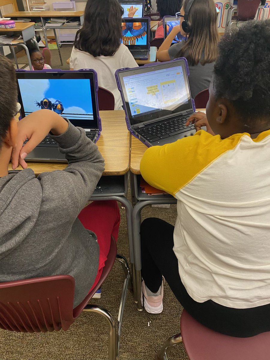 BPEKnights's tweet photo. Ms. Wright’s 4th graders practiced writing summaries after reading the book “Barbed Wire Baseball” by Marissa Moss & reviewing a fun Pixar short “For The Birds”. 📝📖 #MediaLiteracy #GradeLevelText #BuddingAuthors 💜 #WeAreWayne https://t.co/kxRH1qqJZn