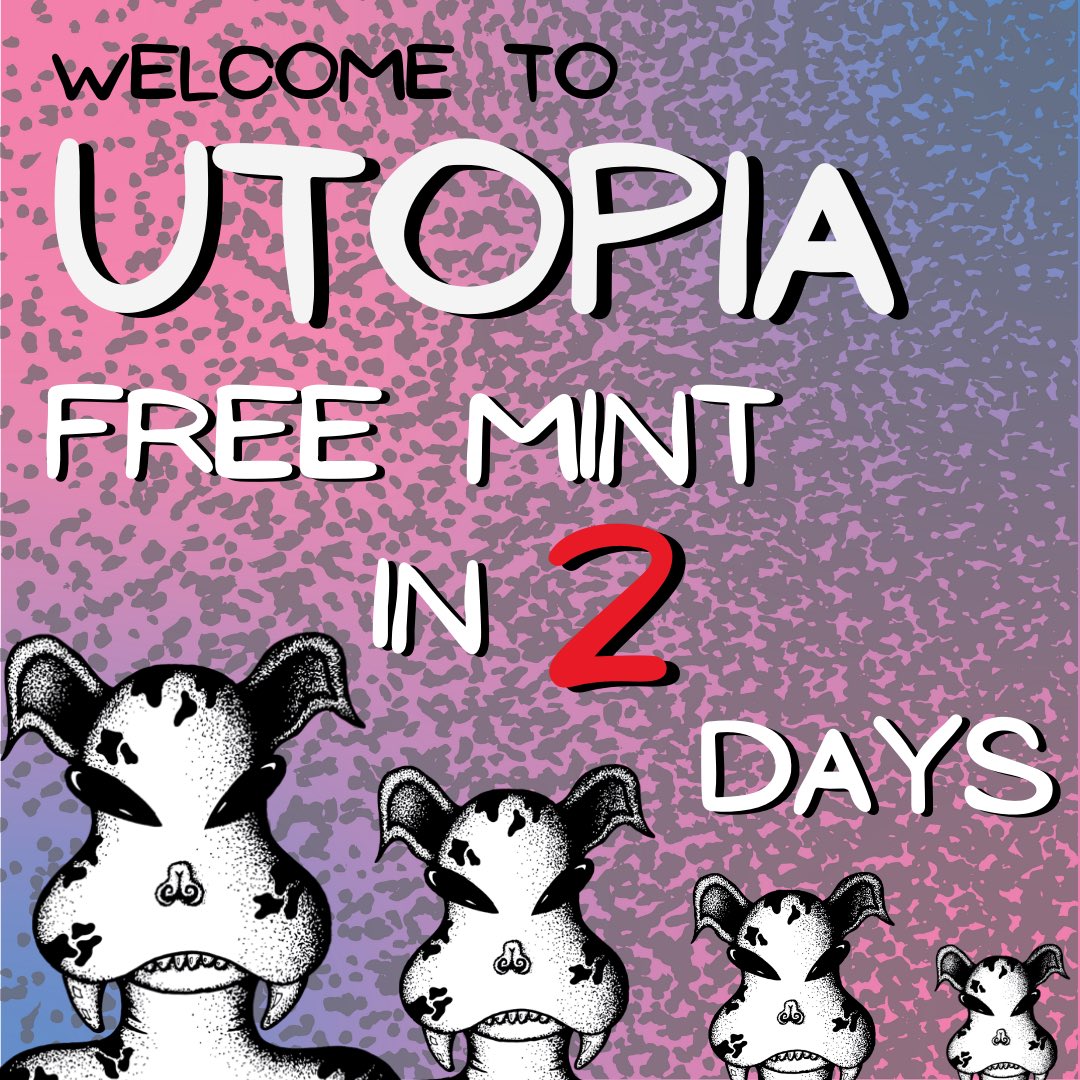 PROJECT_UT0PIA's tweet photo. ✨✨✨✨✨✨✨✨
Free mint this weekend
✨✨✨✨✨✨✨✨
#FreeMint #ProjectUtopia #NFT https://t.co/xCgDjclSvz