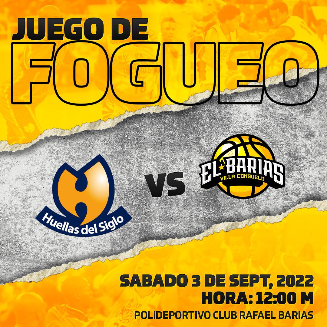 BariasBBC's tweet photo. Te invitamos mañana sábado 03 de septiembre, a las 12 del medio día, tenemos nuestro primer Fogueo de nuestro equipo superior frente al equipo de Huellas del Siglo.
#gobarias #tbs2022 https://t.co/f7ni45K8du