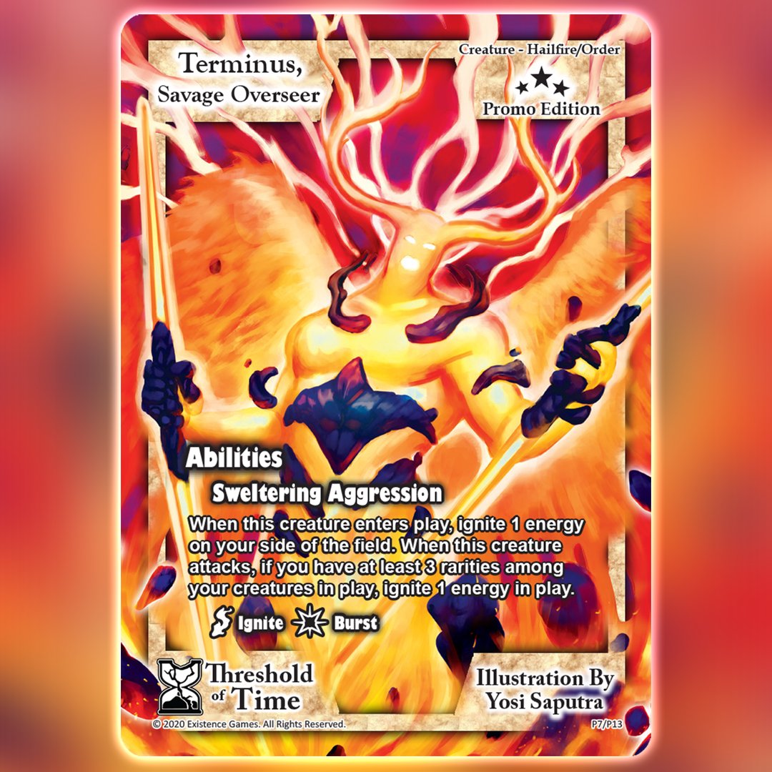 Did the Order Guild have some secret dealings with Hailfire Drifters recently?
This aggressive anomaly is the official new promo card for September 2022 🔥 As usual, you'll get a playset of this card with any order in the #ExodusTCG Online Store:

✨ exodus-tcg-store.squarespace.com/shop
#TCG