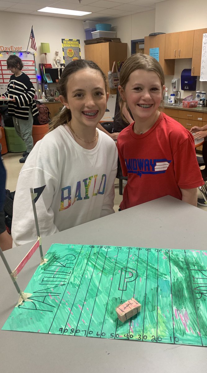 stanleyStyleGT's tweet photo. Challenge Lab Friday in GATE! The students got ready for football season while using the engineering design process! #bestdayever https://t.co/AQe88geWYn