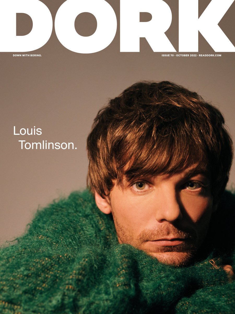 readdork's tweet photo. It's the first cover star for the October 2022 issue of Dork, @Louis_Tomlinson!

Featuring an exclusive interview and photo shoot, it's out on Friday, 9th September. You can pre-order a copy now: https://t.co/qdX5QpKeHd

📸 @slb_photo https://t.co/30K9ME0t57
