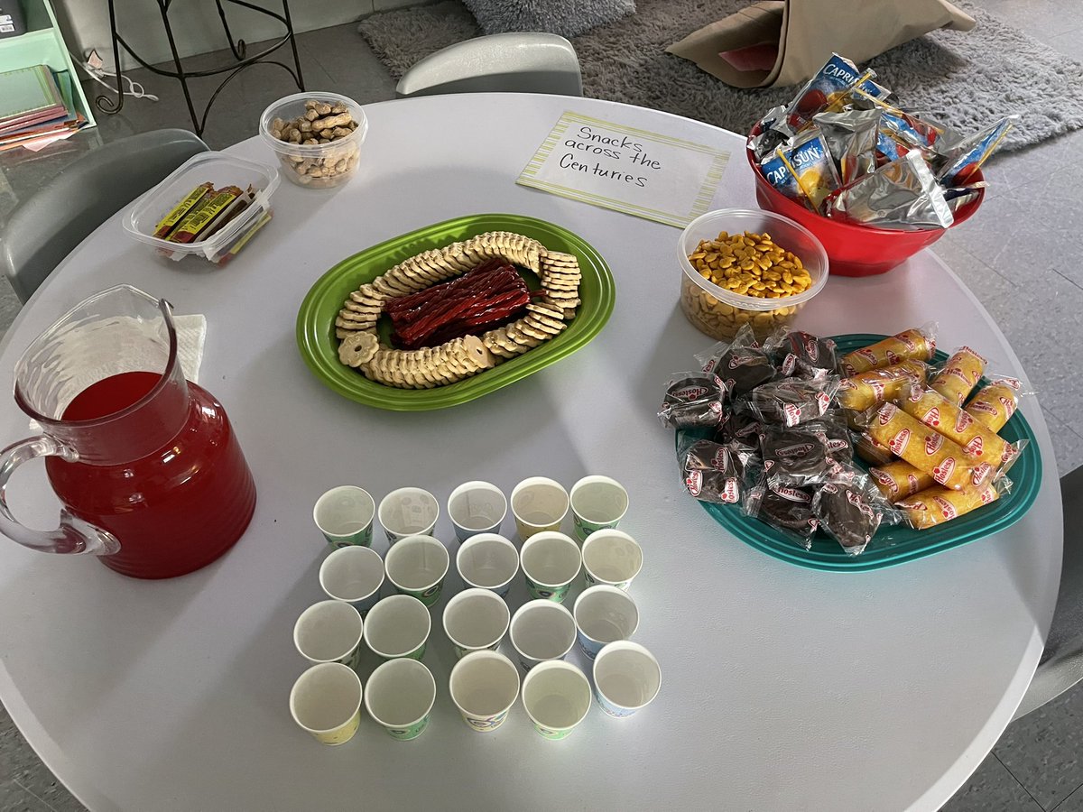 heather_sowell's tweet photo. Fun Food Friday: Finishing up our 3D timelines for the history of education while snacking through the centuriesβ¦
#theteacherlook #CTCEast #TeamDCS @DCS_CTCEast @DCSeNews https://t.co/UvisopzlYT