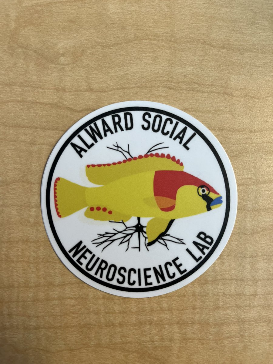 What a great Friday! #TeamAlwardLab grad student <a href="/LillianJackson_/">Lillian Jackson</a> converted a lab logo into stickers. So cool!