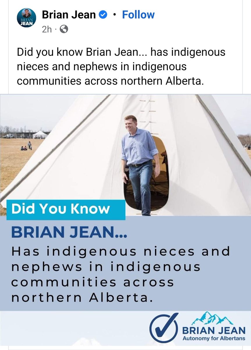 LenardMonkman1's tweet photo. No one:

Politician in Alberta: I have Indigenous nieces and nephews ✅️ https://t.co/T3LIZO9A8x